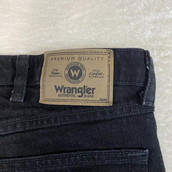 Wrangler Comfort Waist Solutions Black Denim Jeans 36 x 30 - Picture 5 of 8